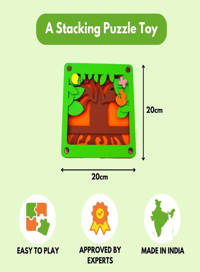 تالي لعبة تركيب أجزاء شجرة تالي بيد | 9 قطع | لعبة تعليمية ممتعة | تعليم الطفولة المبكرة | مثالية للتعليم المنزلي | لعبة تعليمية للأطفال الصغار ومرحلة ما قبل المدرسة - Image 5